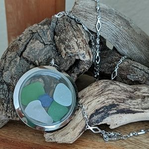 Brand New Genuine California Sea Glass Necklace